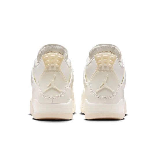 junior Air Jordan 4 'Metallic Gold' heel