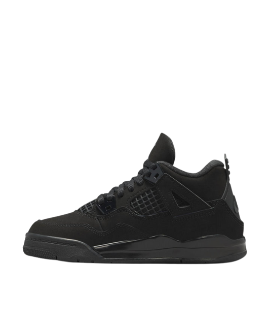 Air Jordan 4 Kids 'Black Cat' side view