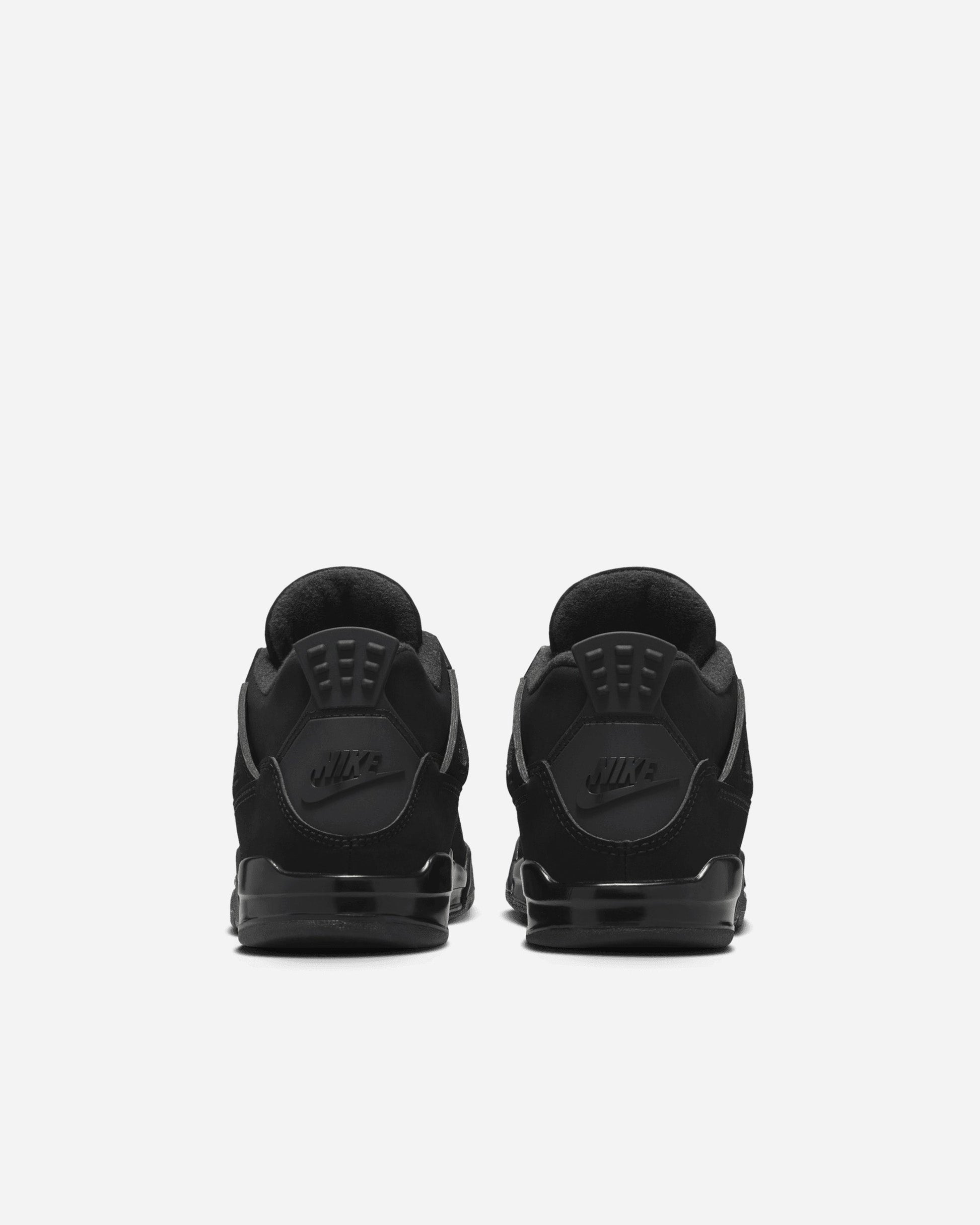 Air Jordan 4 Kids 'Black Cat' heel