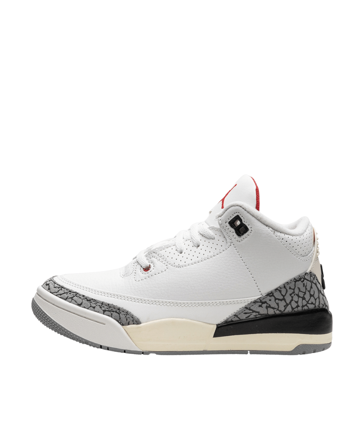 Air Jordan 3 Kids 'White Cement' side view