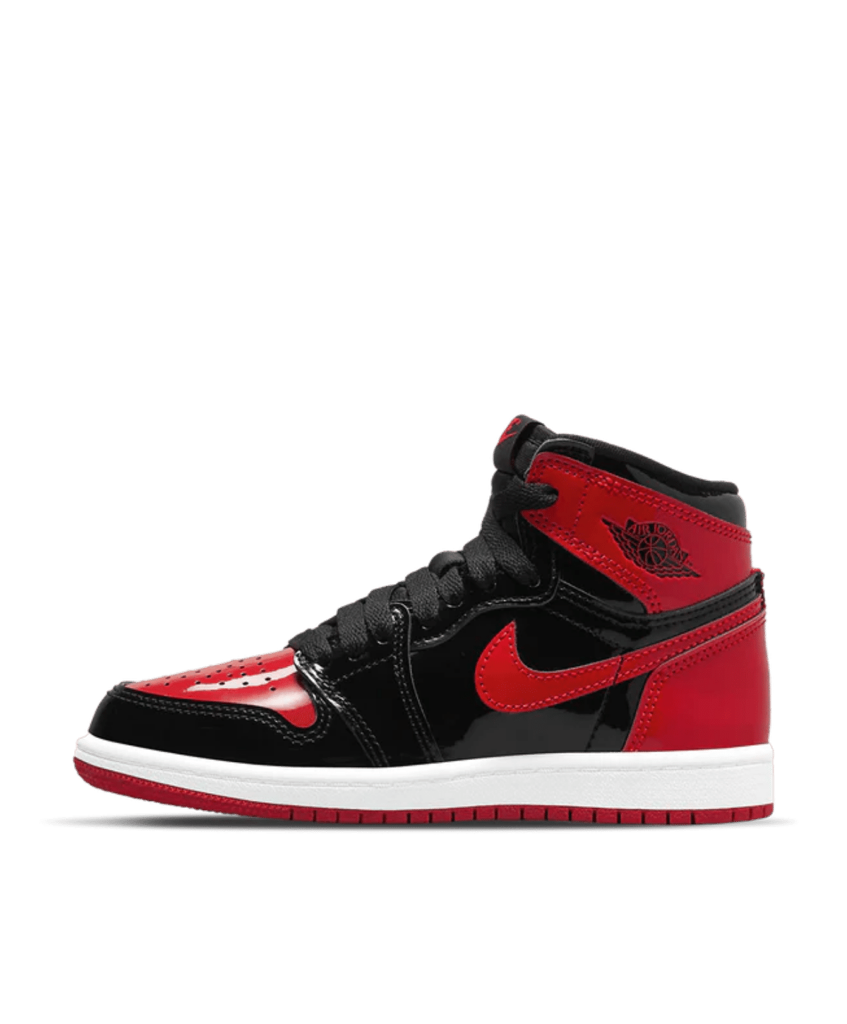 Air Jordan 1 High Kids 'Patent Bred' side view