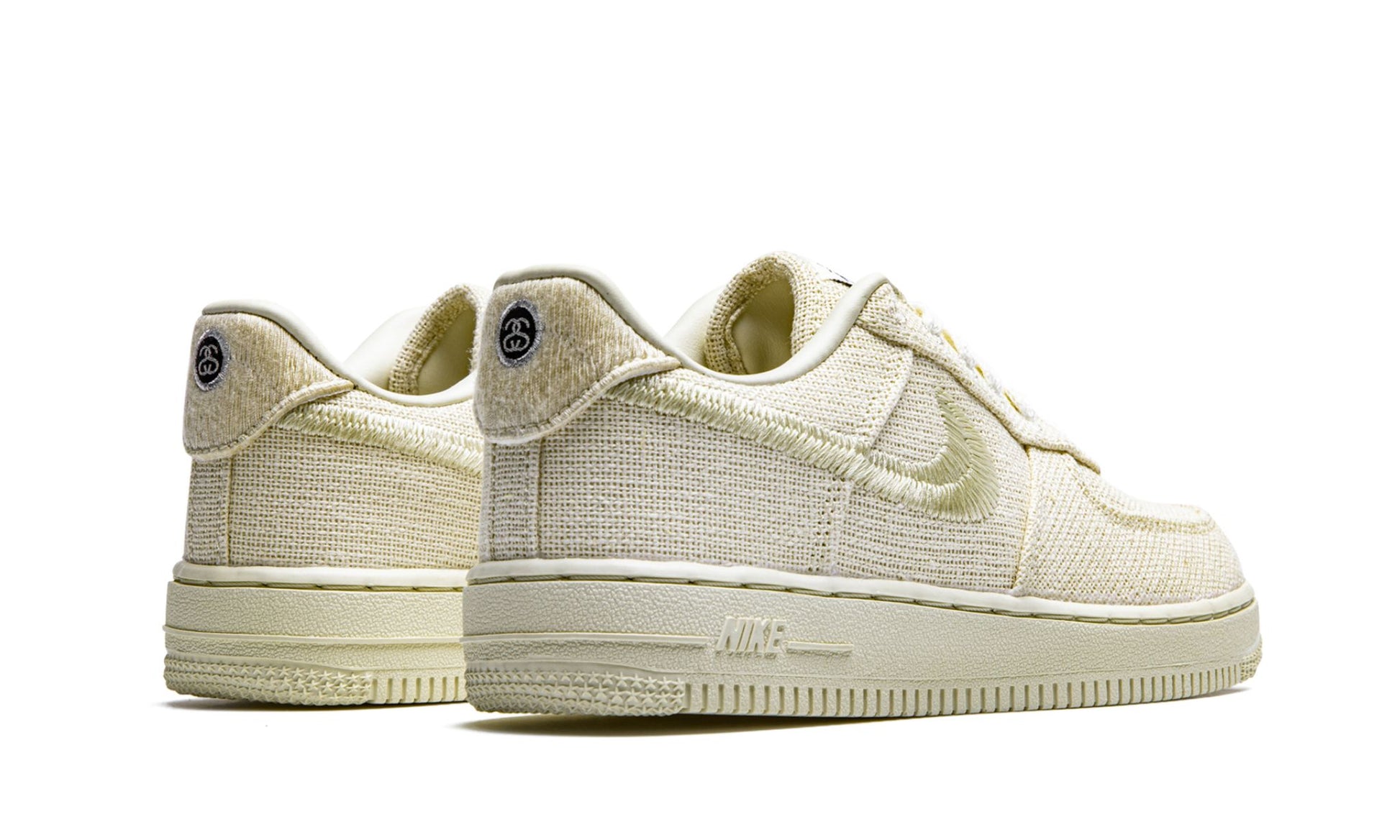 Nike Air Force 1 Low Kids x Stussy 'Fossil' back view