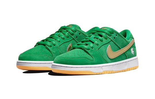 Nike SB Dunk Low Kids 'St. Patrick's Day' FRONT VIEW