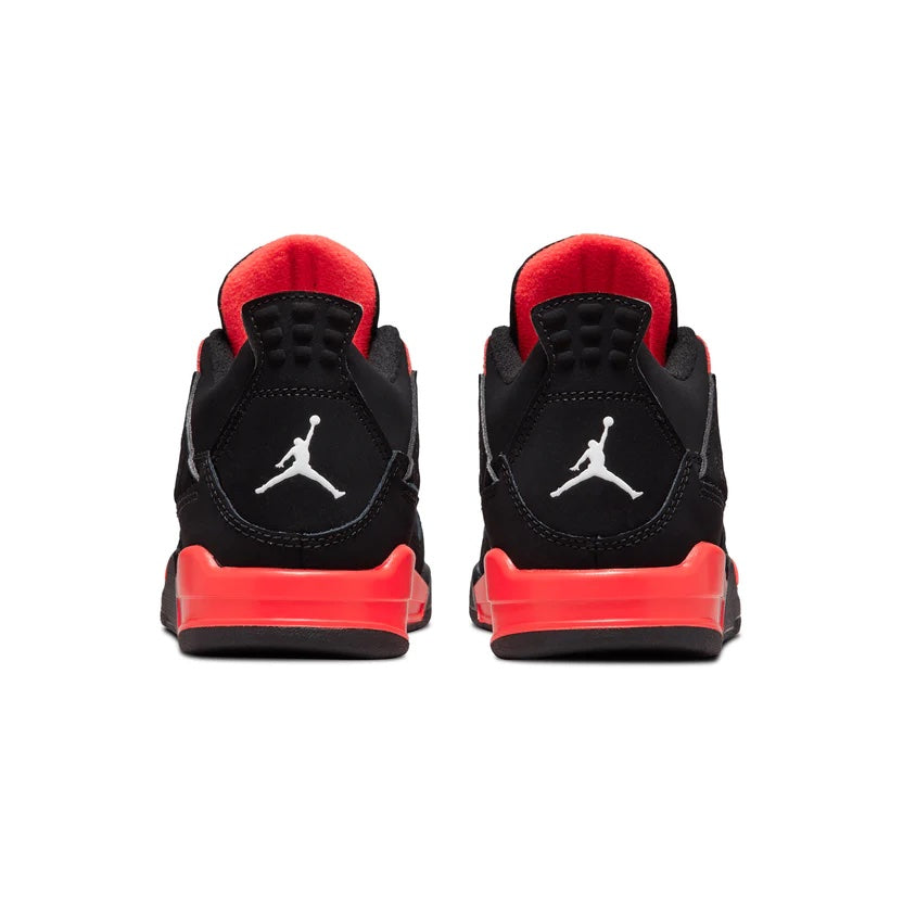 Black and best sale red kids jordans