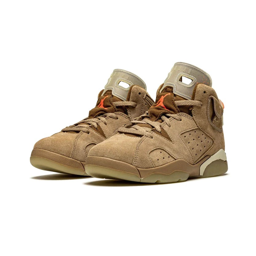 Air Jordan 6 x Travis Scott Kids 'British Khaki' front view