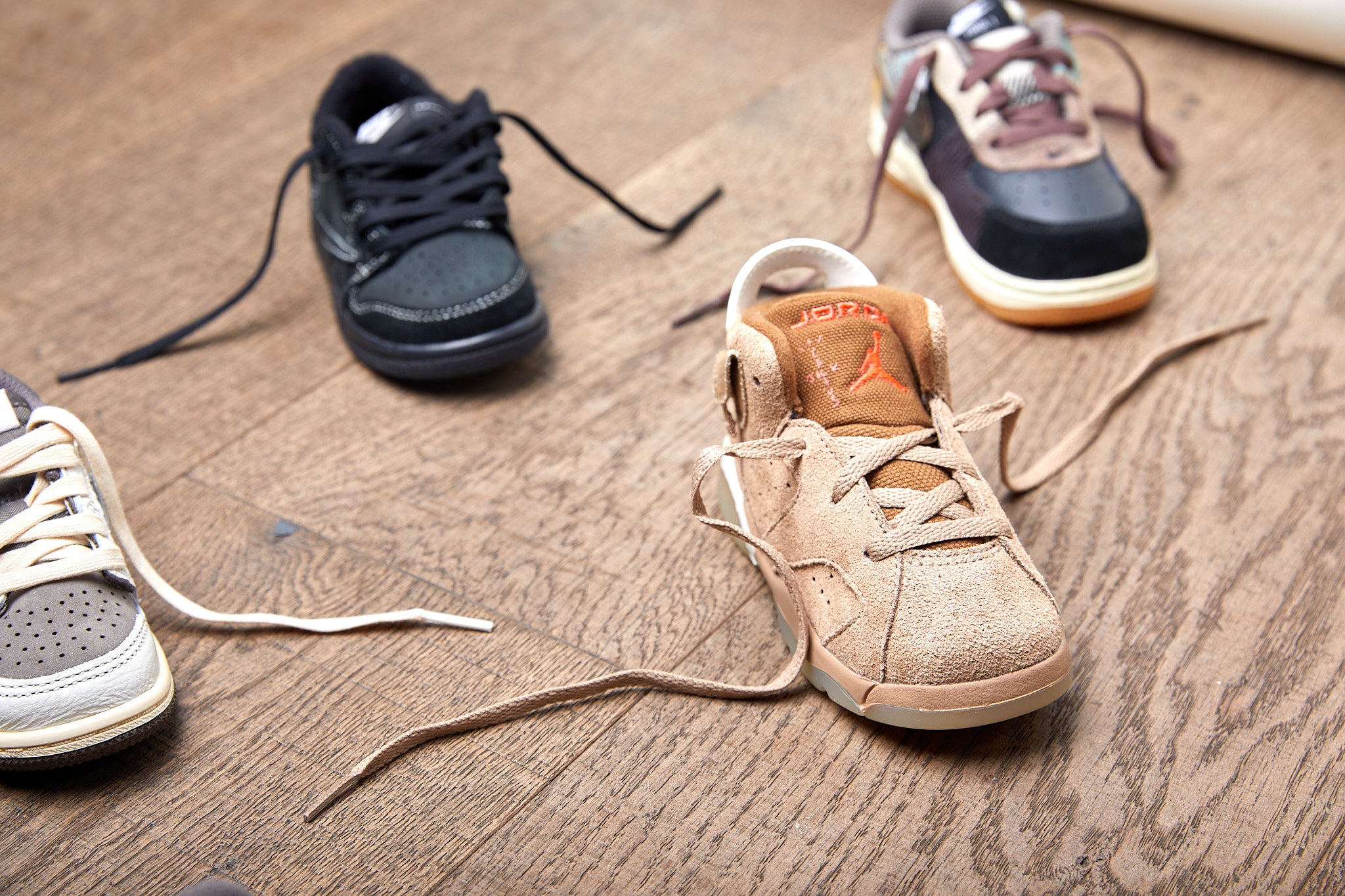 Air Jordan 6 x Travis Scott Kids 'British Khaki' – littlelaces