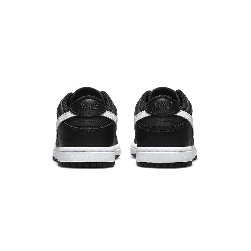 Nike Dunk Low Kids 'Black White 2022' heel